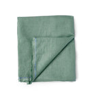 Premium Linen Fabric Cut Piece (CUT PIECE) Dusty Mint Green Plain Premium 60 Lea Pure Linen Shirting Fabric (Width 58 Inches)
