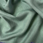 Premium Linen Fabric Cut Piece (CUT PIECE) Dusty Mint Green Plain Premium 60 Lea Pure Linen Shirting Fabric (Width 58 Inches)