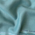 Premium Linen Fabric Cut Piece (CUT PIECE) Light Sea Green Plain Premium 60 Lea Pure Linen Fabric (Width 58 Inches)