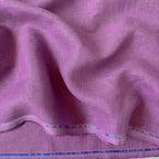 Premium Linen Fabric Cut Piece (CUT PIECE) Plum Plain Premium 60 Lea Pure Linen Fabric (Width 58 Inches)