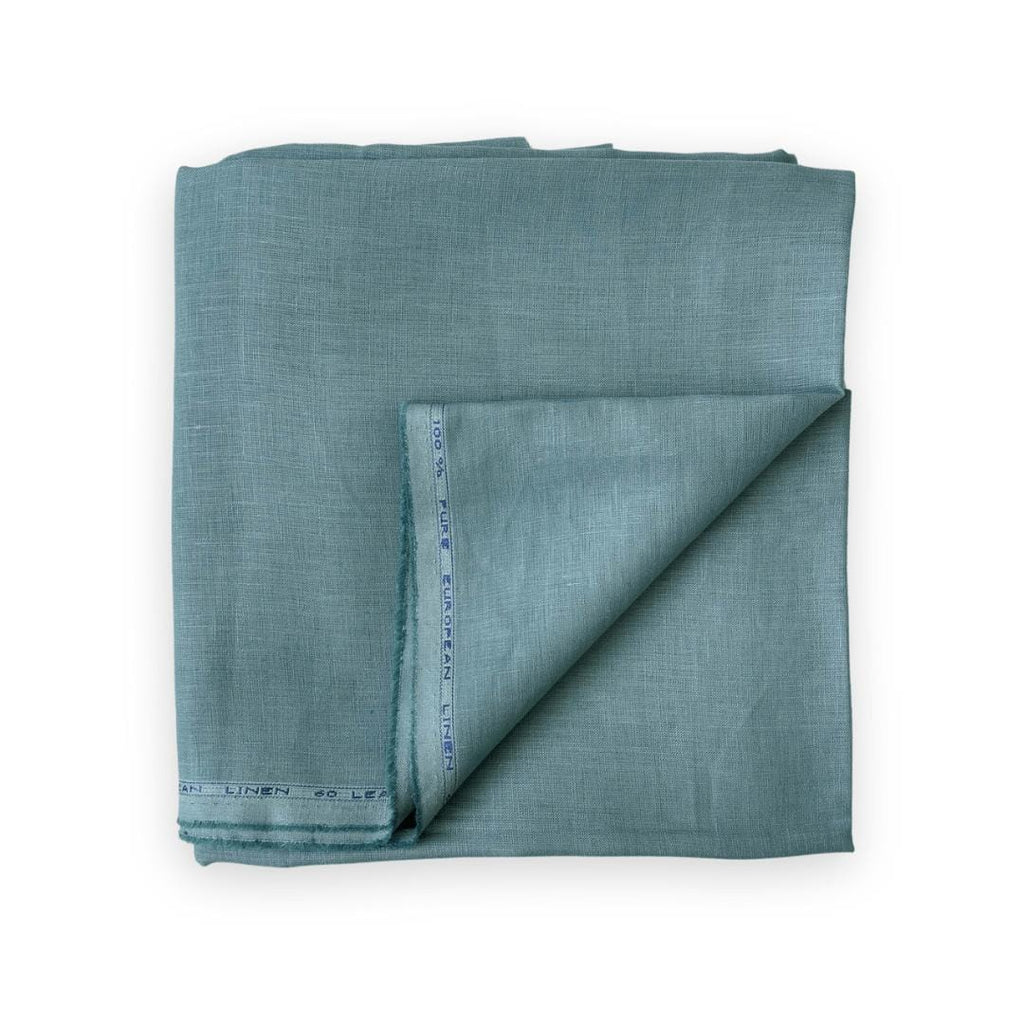 Premium Linen Fabric Cut Piece Light Sea Green 60 LEA Linen Cut Piece