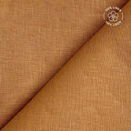 Premium Linen Fabric Cut Piece Mud Brown 60 LEA Linen Cut Piece