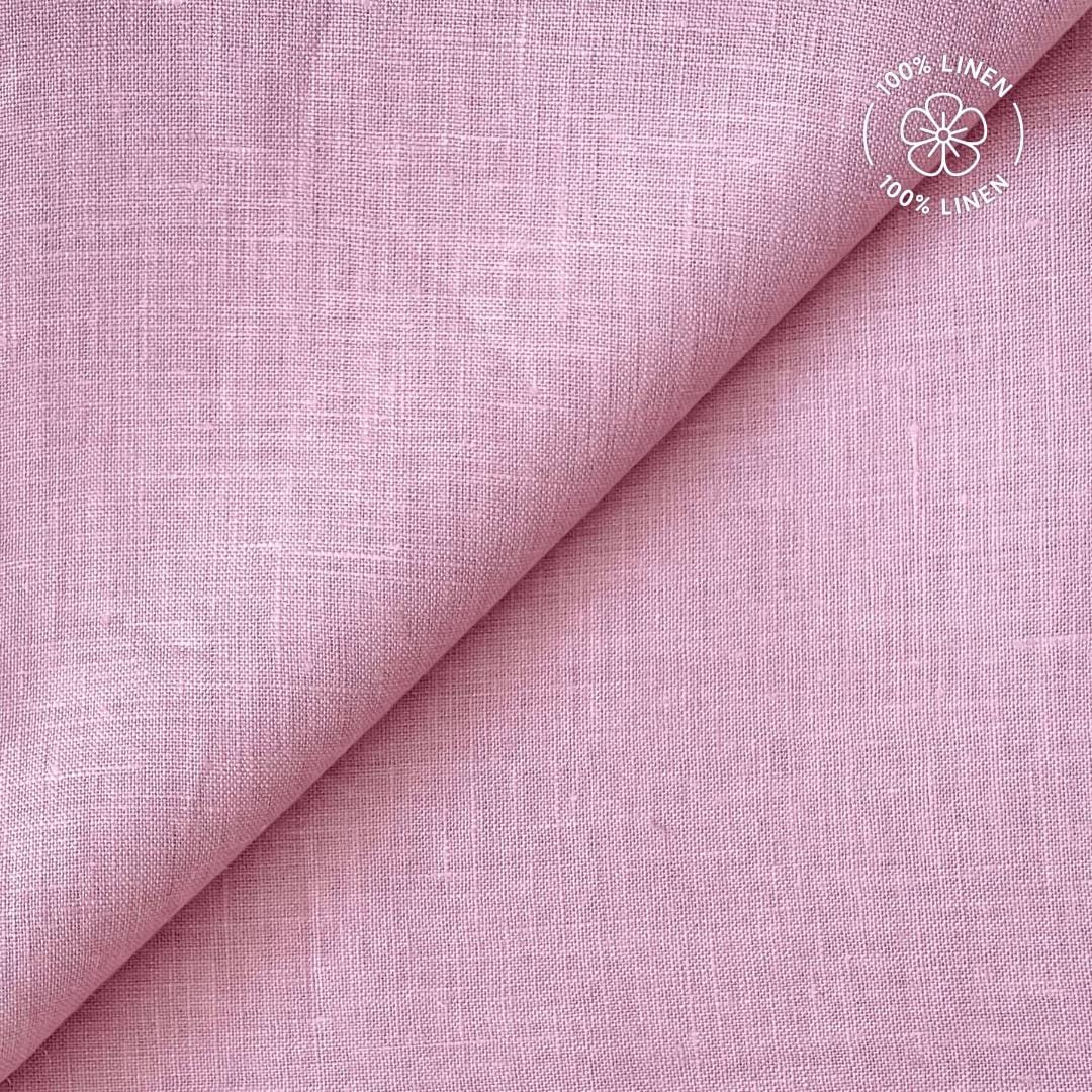 Premium Linen Fabric Cut Piece Soft Pink Linen Cut Piece