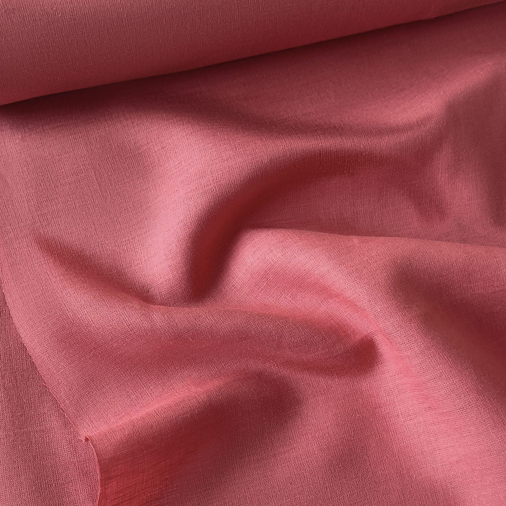 Premium Linen Fabric Fabric Bright Red 60 LEA Linen Fabric