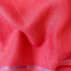 Premium Linen Fabric Fabric Bright Red Plain Premium 60 Lea Pure Linen Shirting Fabric (Width 58 Inches)