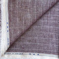 Premium Linen Fabric Fabric Brushed Wine & White Stripes Woven Premium 60 Lea Pure Linen Fabric (Width 58 Inches)