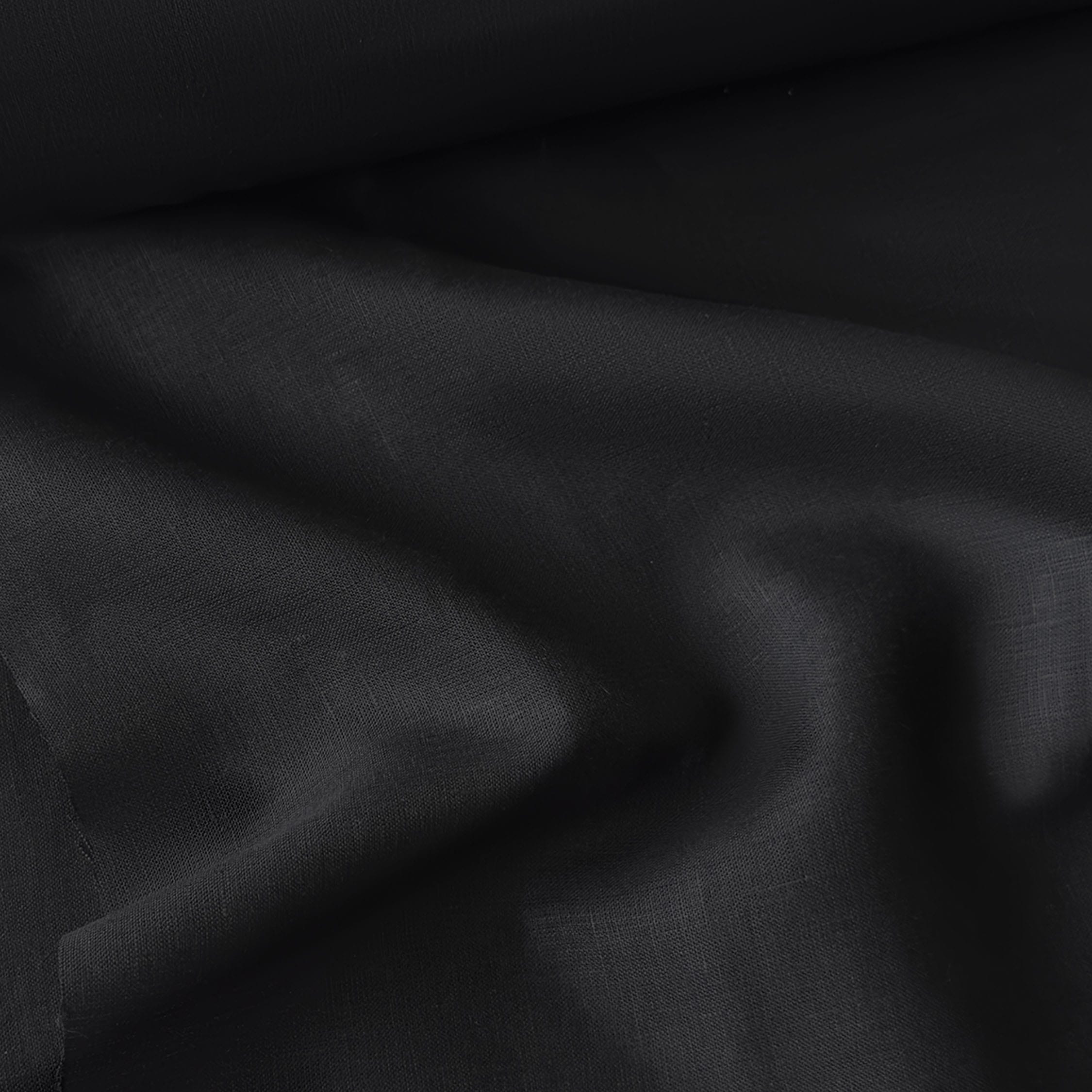 Premium Linen Fabric Fabric Carbon Black 60 LEA Linen Fabric