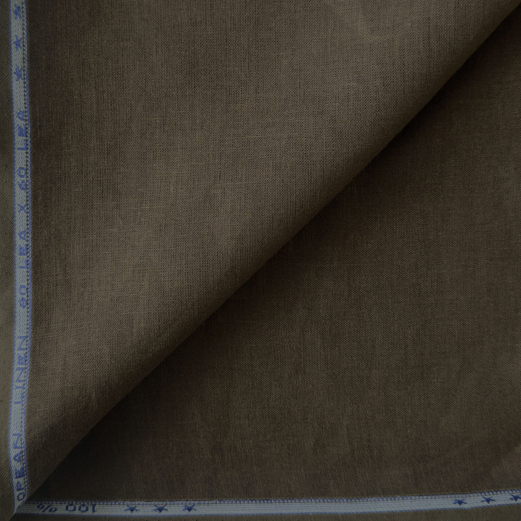 Premium Linen Fabric Fabric Chocolate Brown 60 LEA Linen Fabric