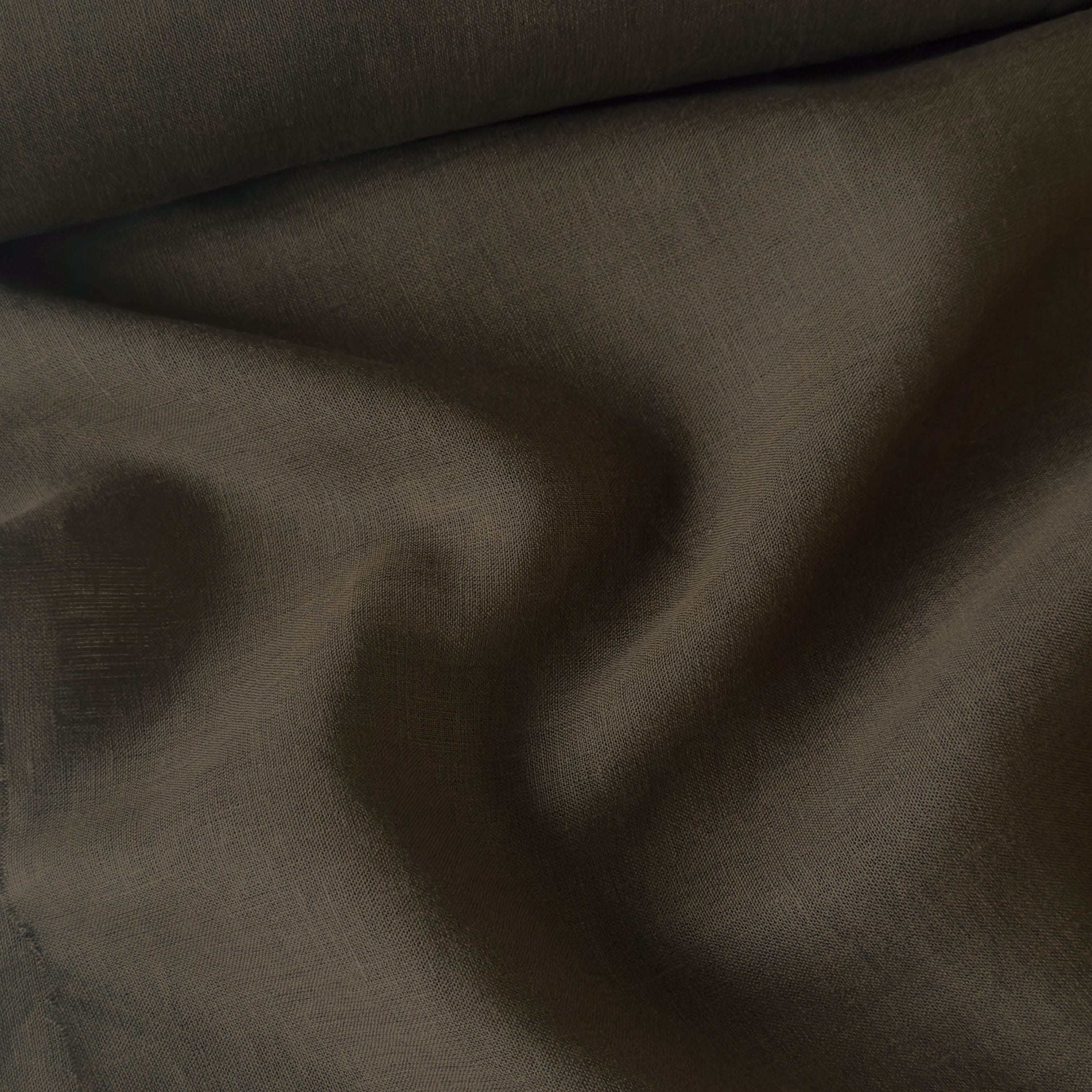 Premium Linen Fabric Fabric Chocolate Brown 60 LEA Linen Fabric
