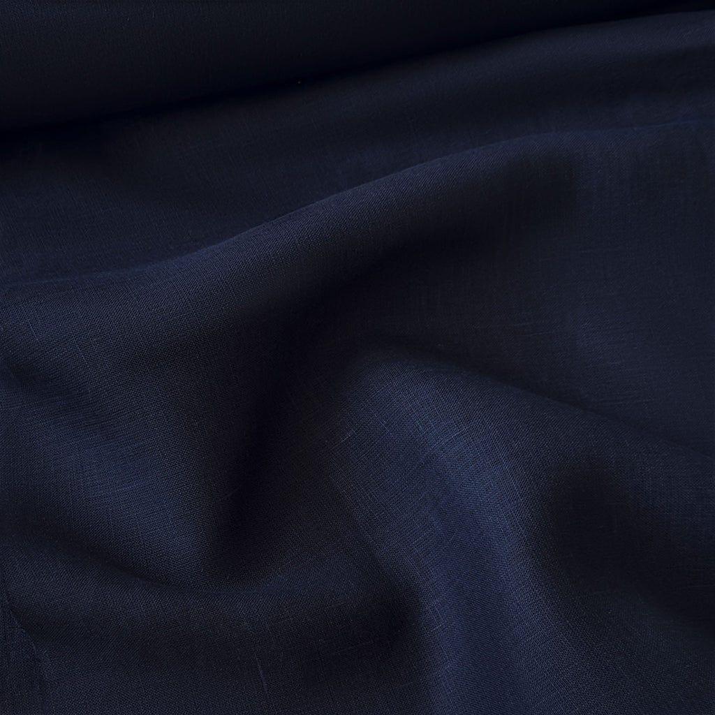 Premium Linen Fabric Fabric Denim Blue 60 LEA Linen Fabric