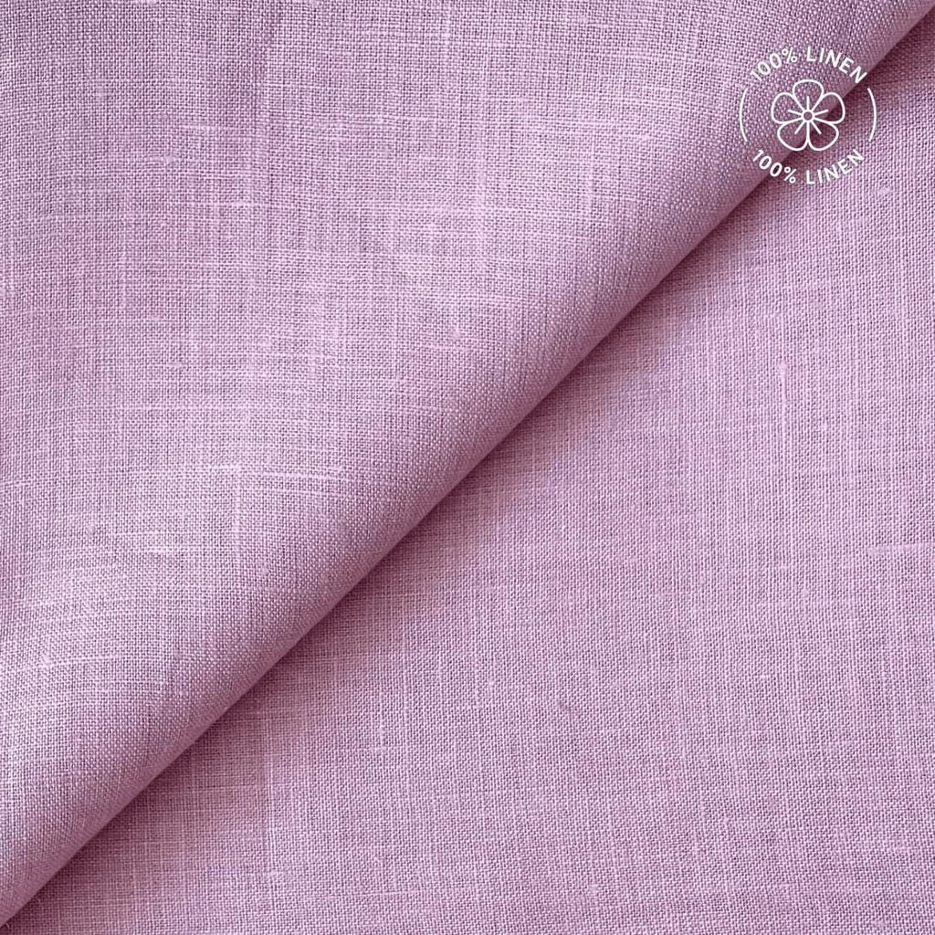 Premium Linen Fabric Fabric Dusty Lilac 60 LEA Linen Fabric