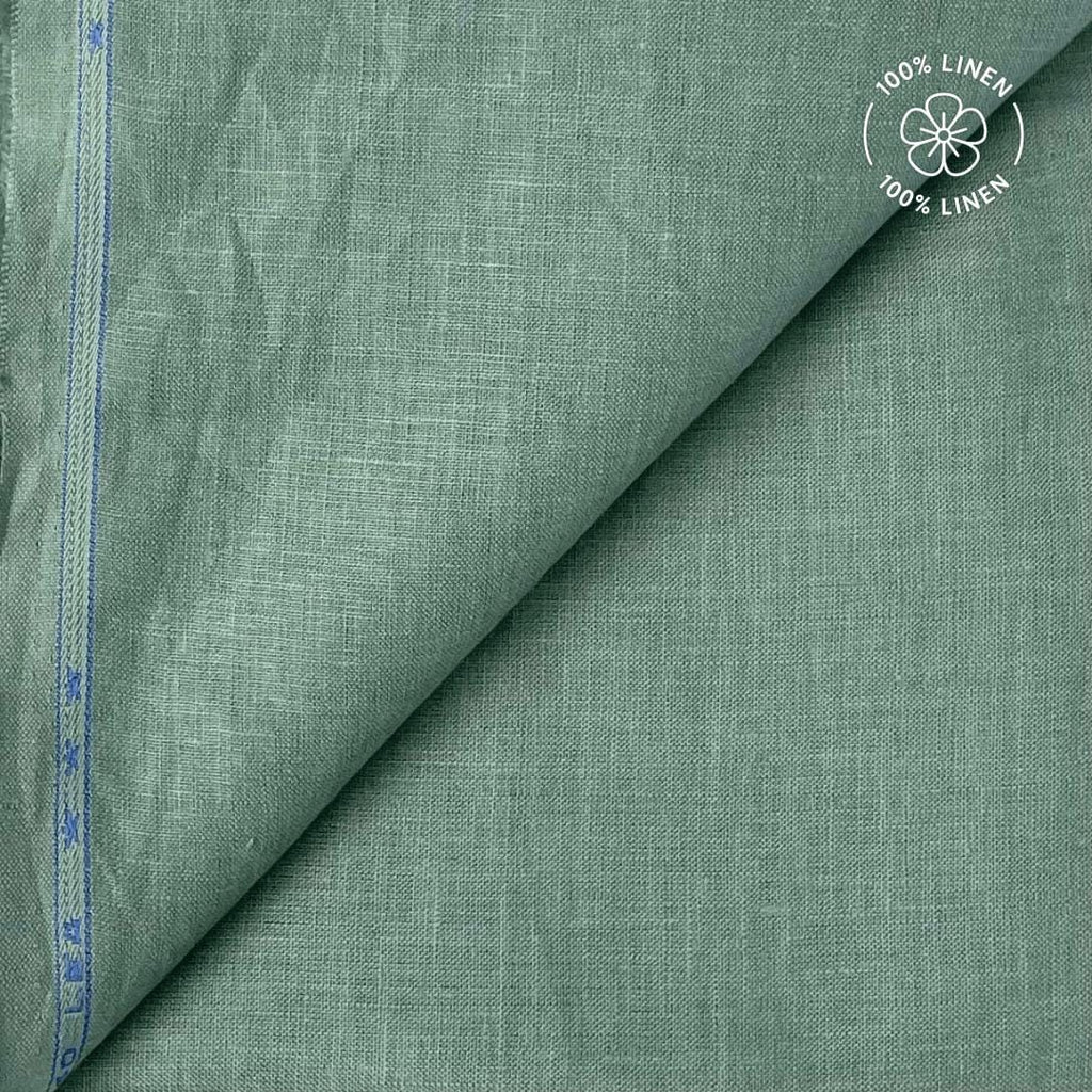 Premium Linen Fabric Fabric Dusty Mint Green 60 LEA Linen Fabric