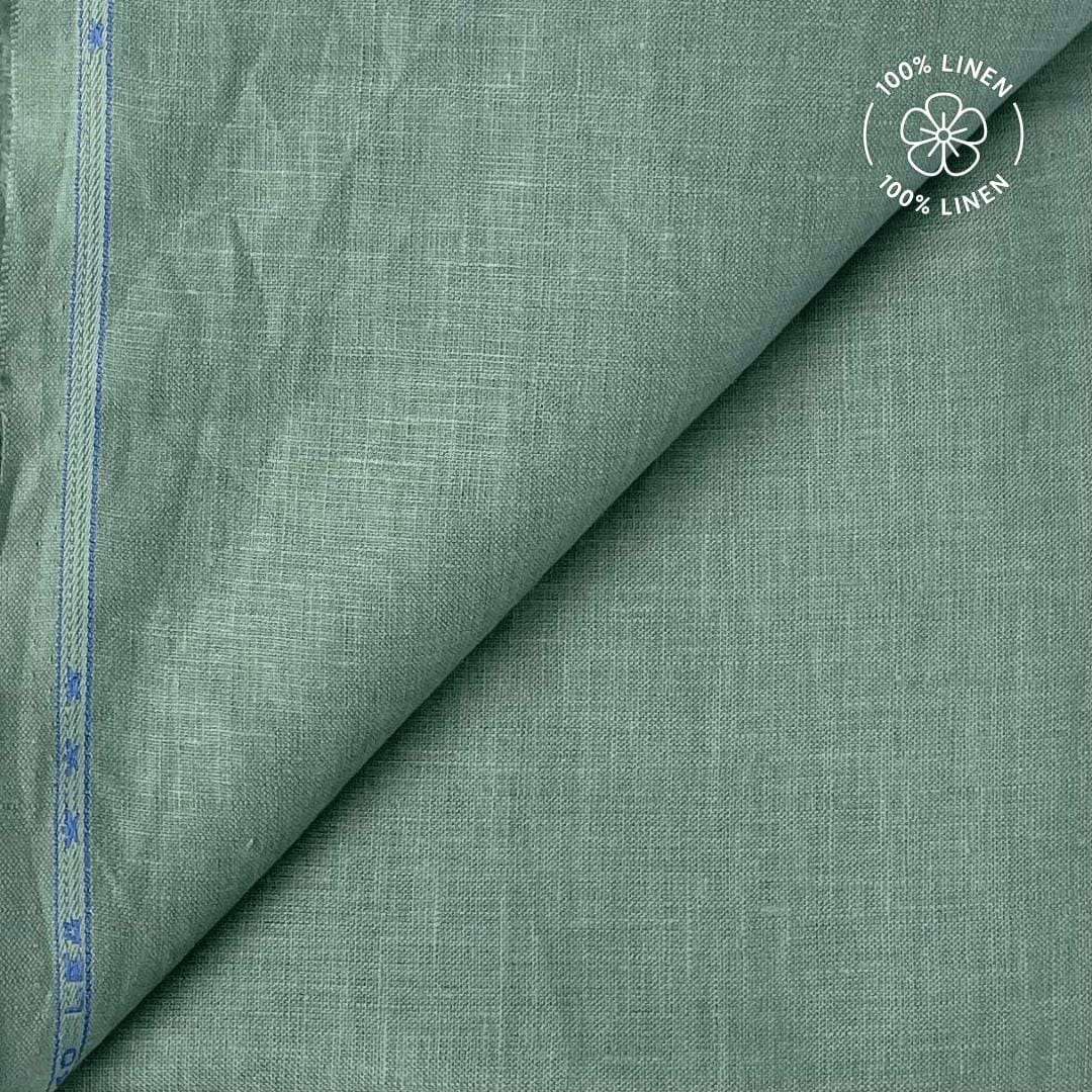 Premium Linen Fabric Fabric Dusty Mint Green 60 LEA Linen Fabric