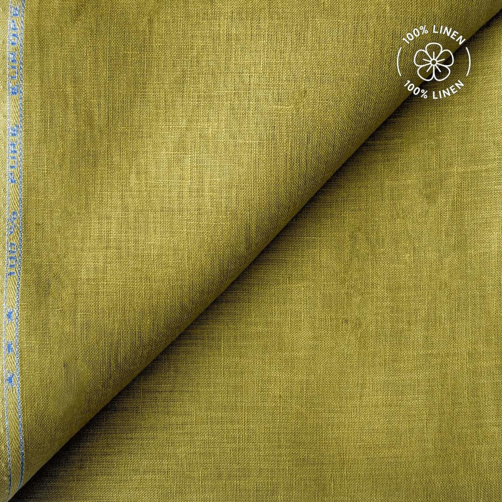 Premium Linen Fabric Fabric Dusty Olive Green 60 LEA Linen Fabric