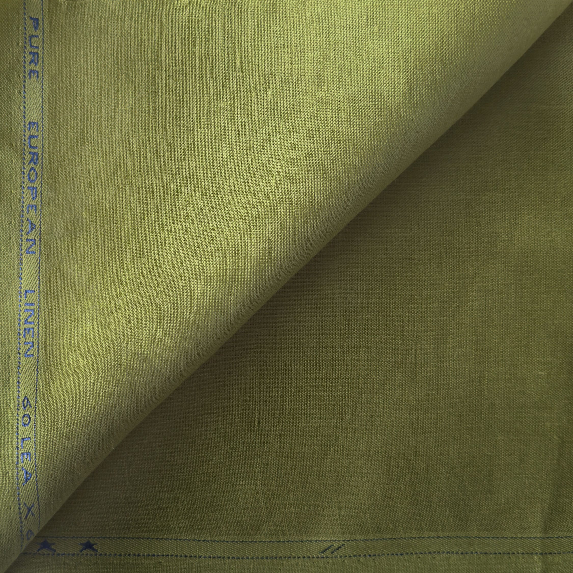 Premium Linen Fabric Fabric Dusty Olive Green 60 LEA Linen Fabric