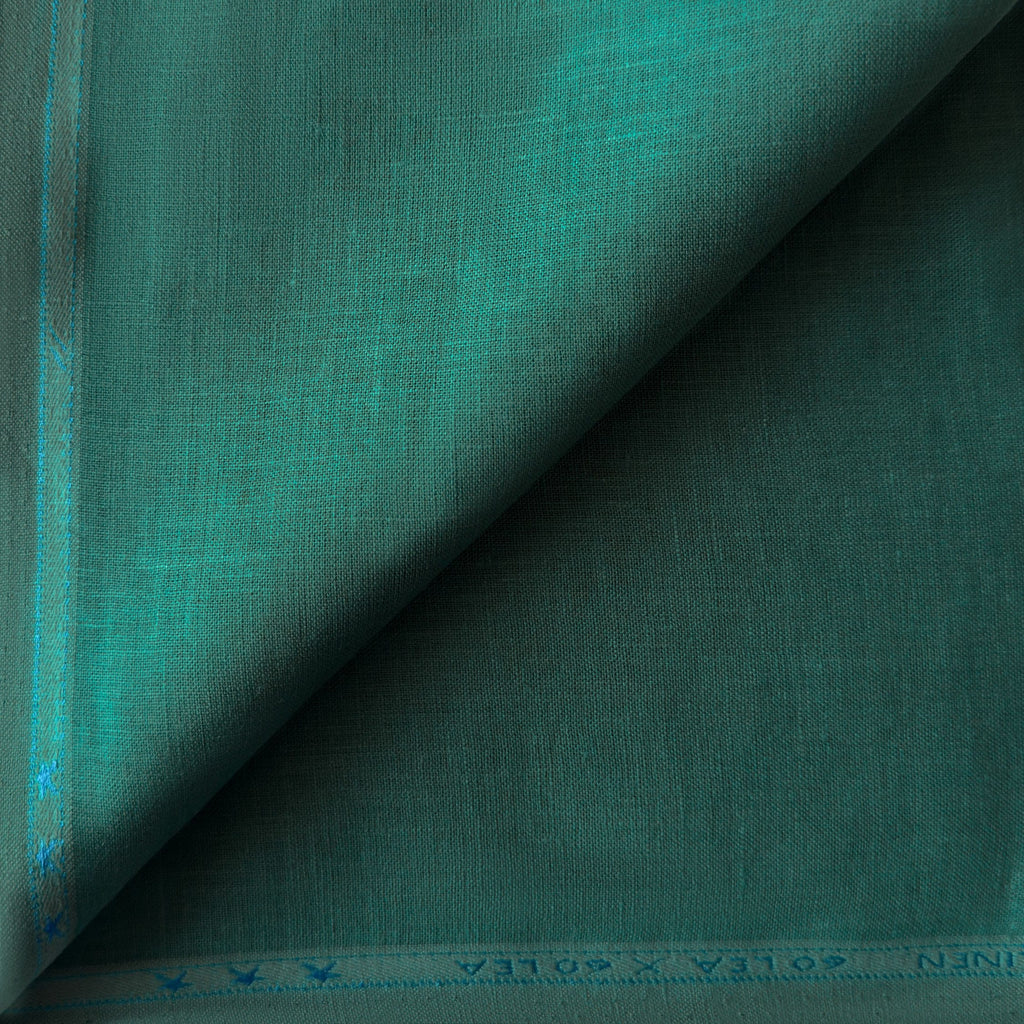 Premium Linen Fabric Fabric Emerald Green 60 LEA Linen Fabric