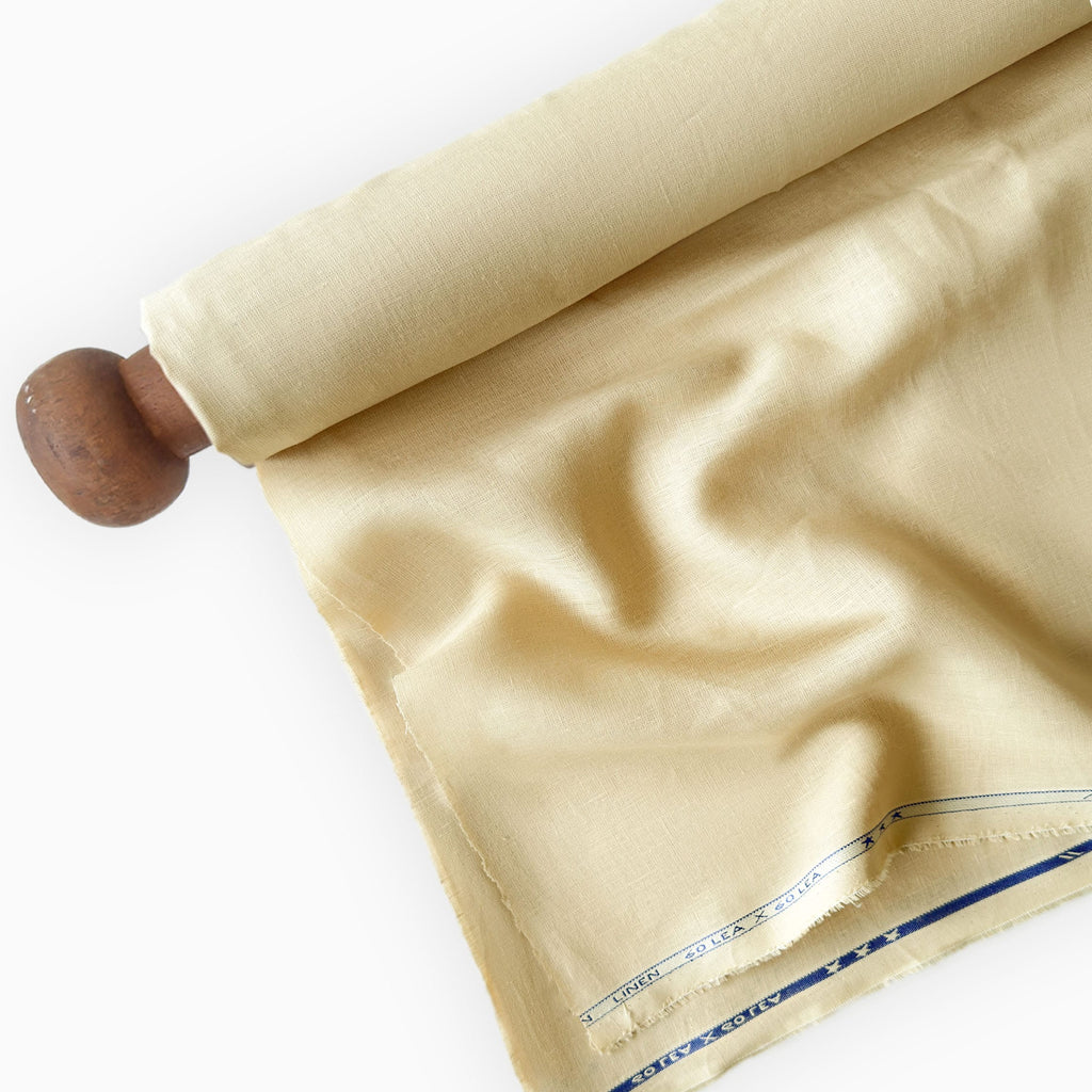 Premium Linen Fabric Fabric Khaki 60 LEA Linen Fabric
