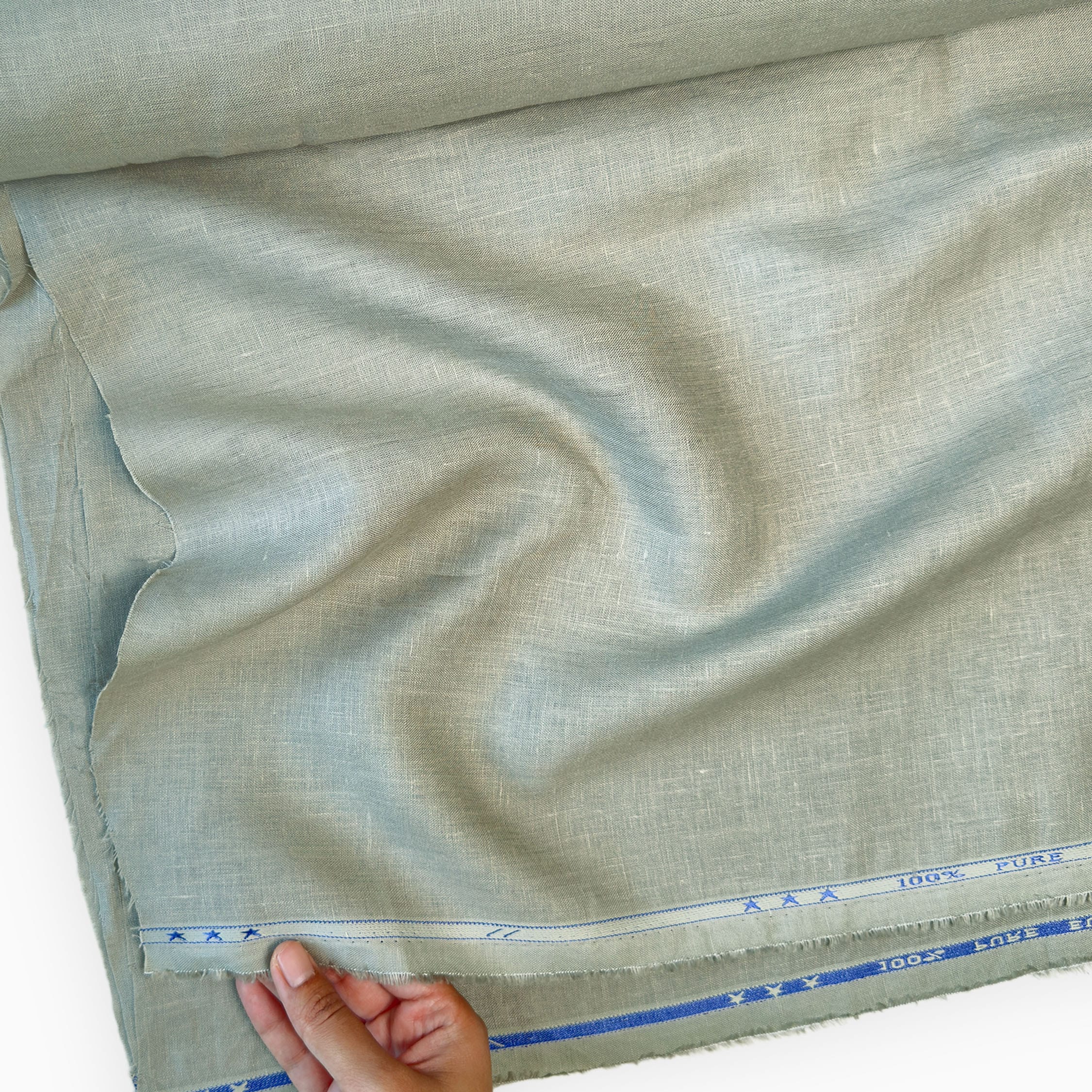 Premium Linen Fabric Fabric Light Grey 60 LEA Linen Fabric