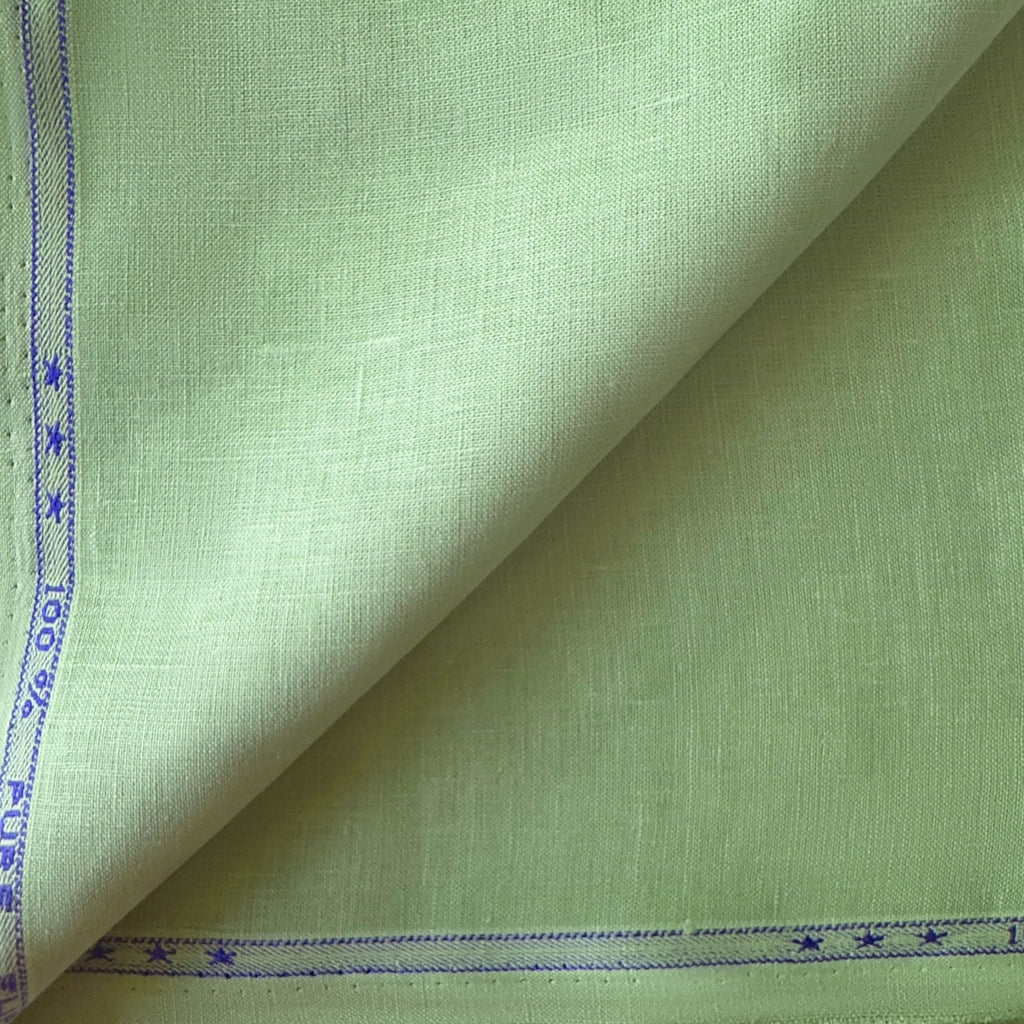 Premium Linen Fabric Fabric Light Olive Green 60 LEA Linen Fabric
