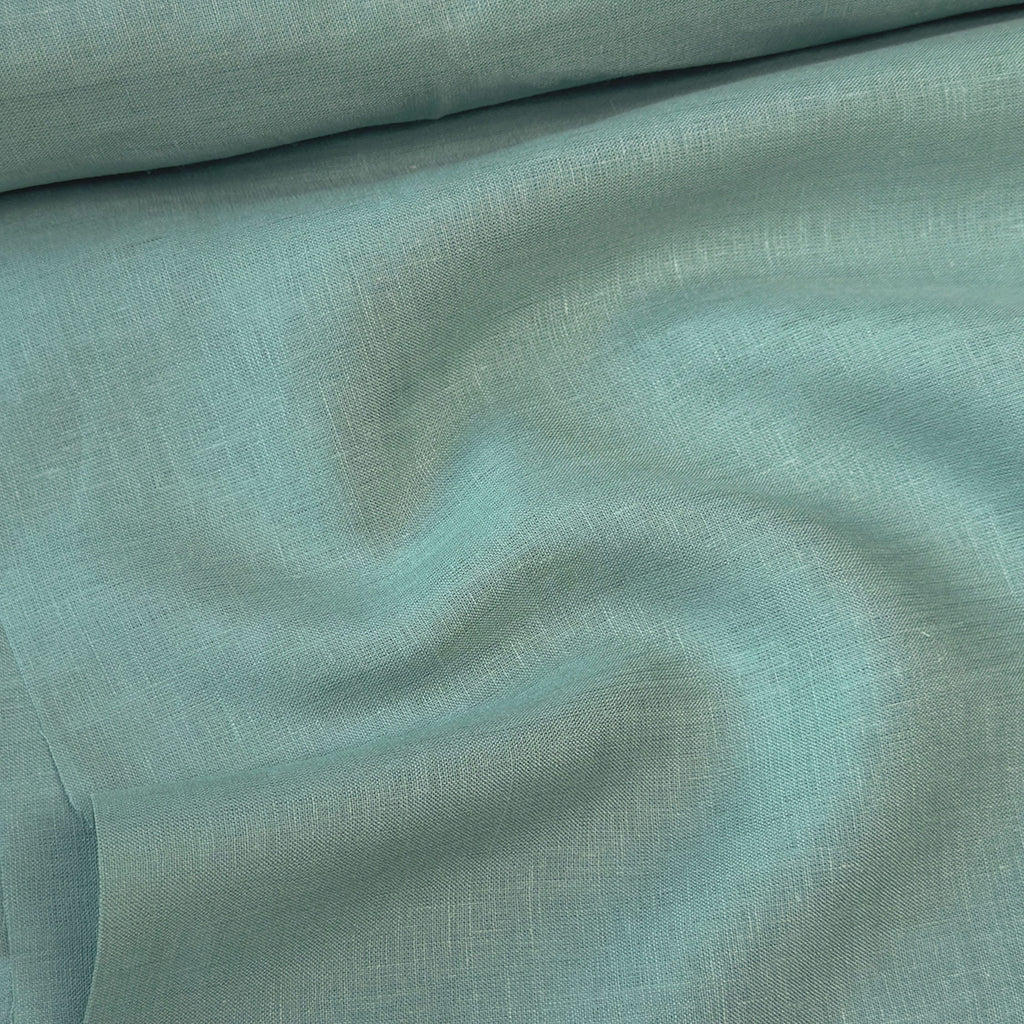 Premium Linen Fabric Fabric Light Sea Green 60 LEA Linen Fabric