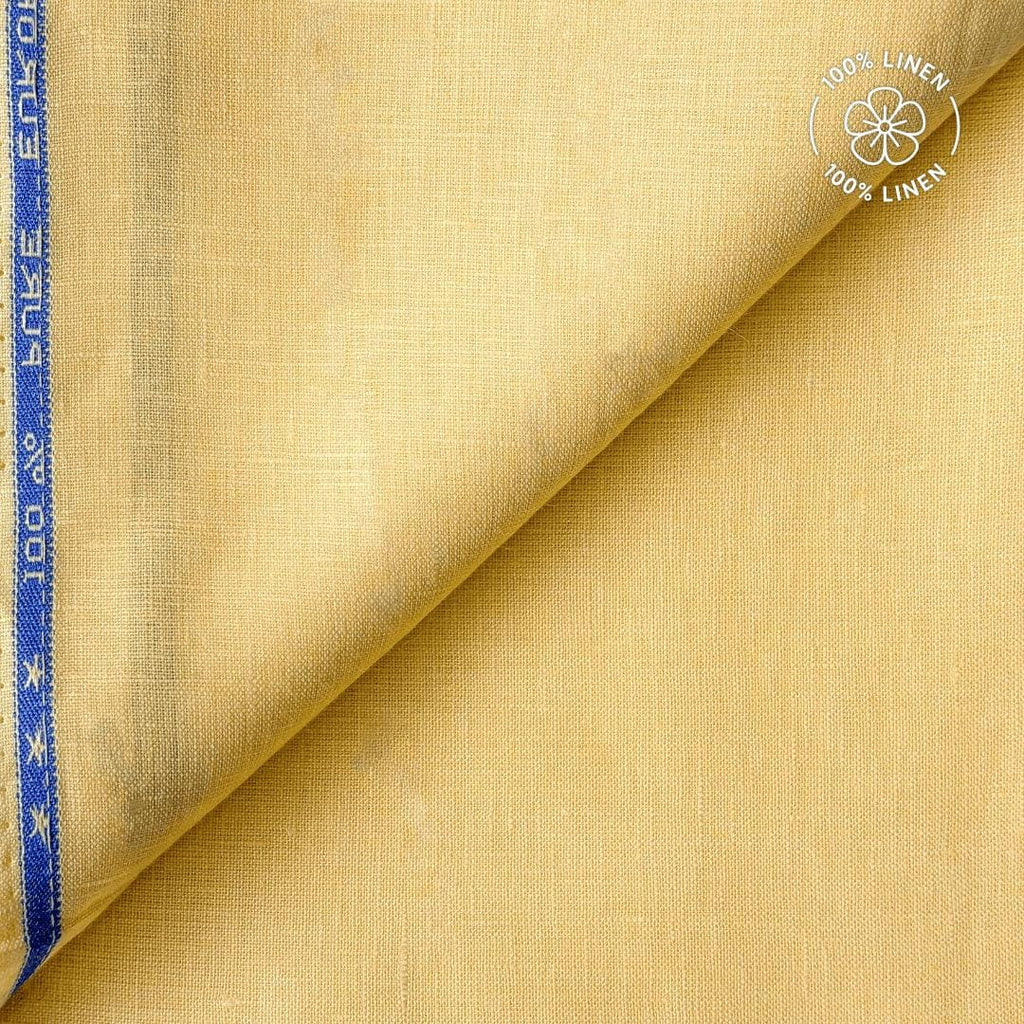 Premium Linen Fabric Fabric Mango Yellow 60 LEA Linen Fabric