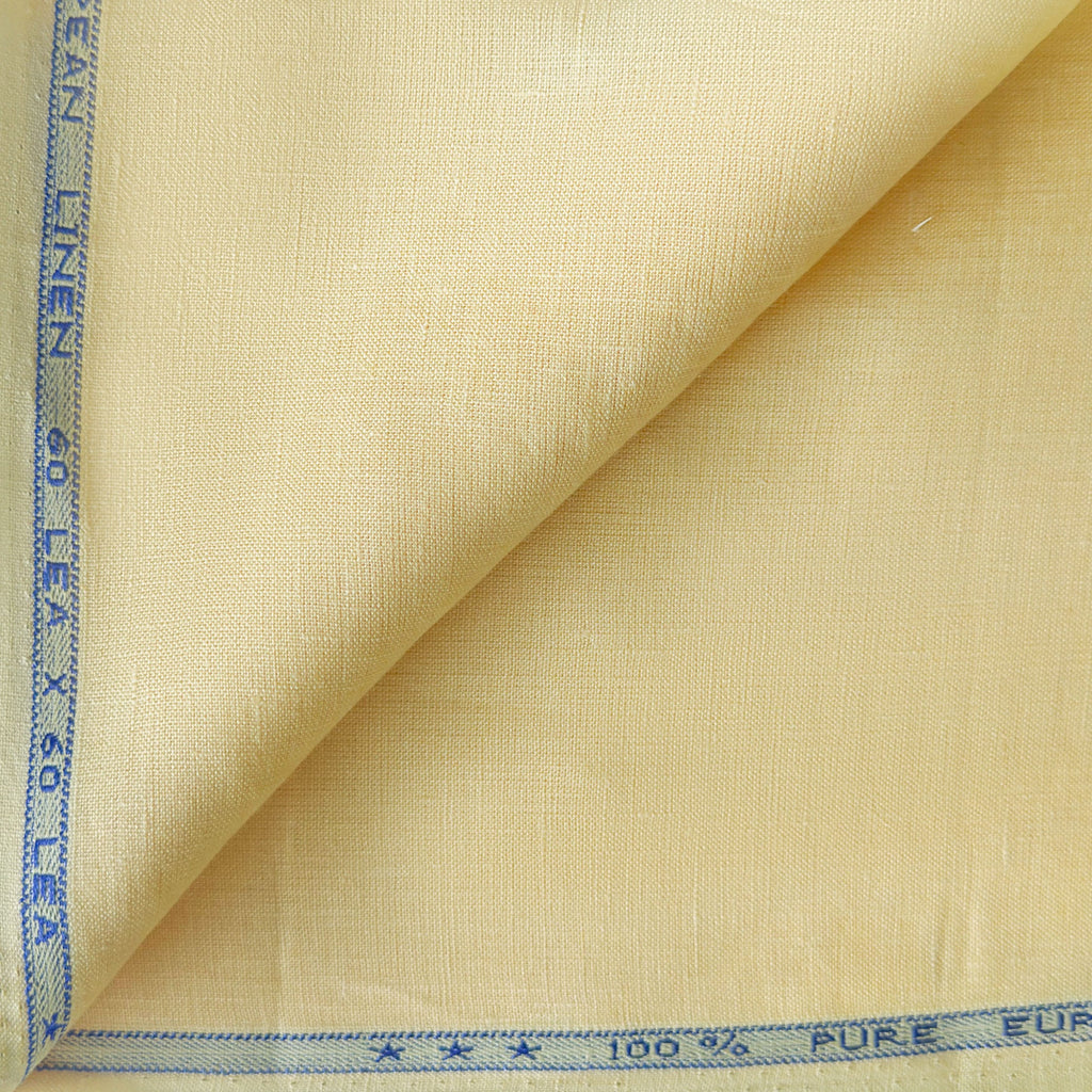 Premium Linen Fabric Fabric Mango Yellow 60 LEA Linen Fabric