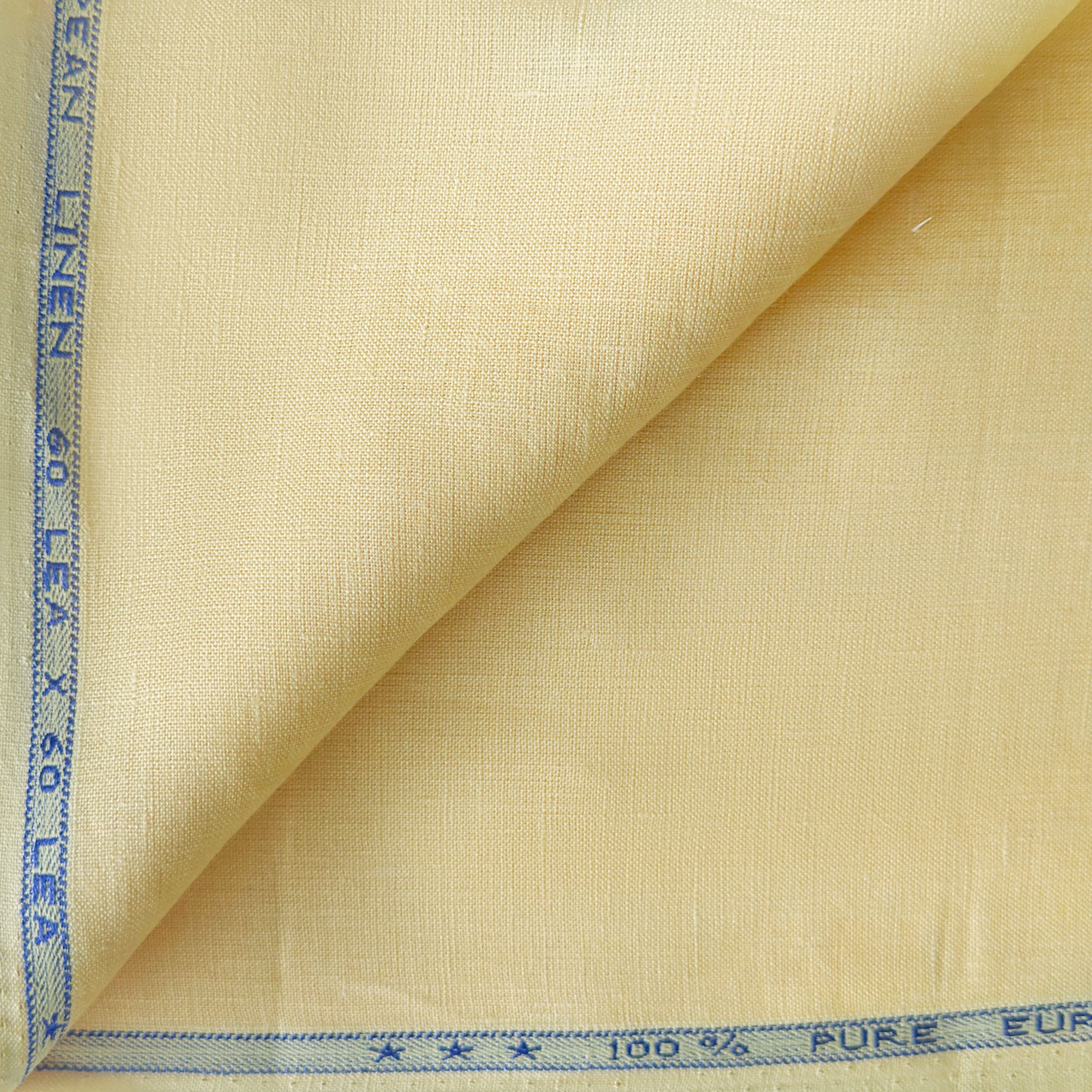 Premium Linen Fabric Fabric Mango Yellow 60 LEA Linen Fabric