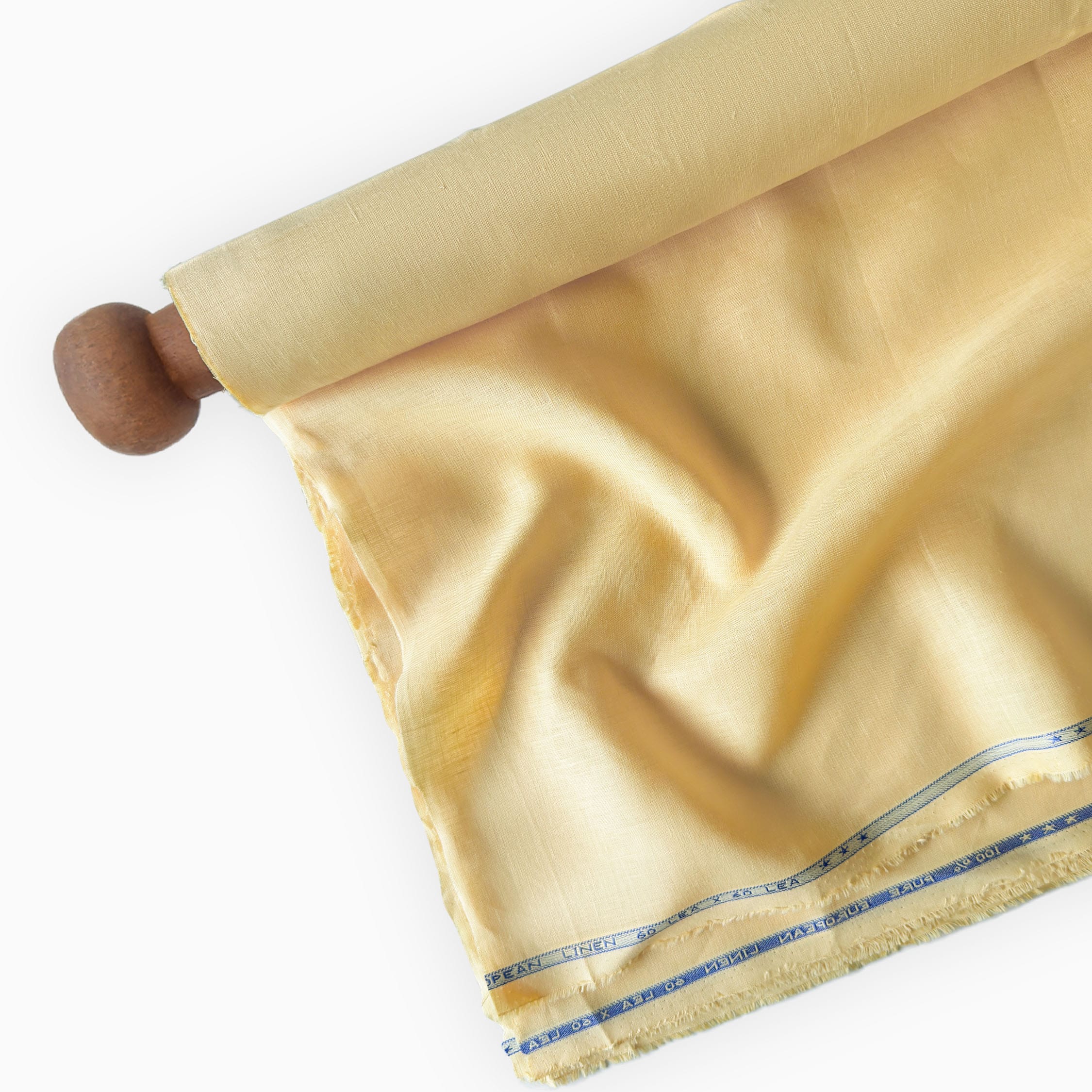 Premium Linen Fabric Fabric Mango Yellow 60 LEA Linen Fabric