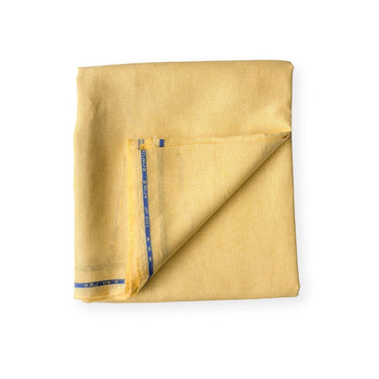 Premium Linen Fabric Fabric Mango Yellow Plain Premium 60 Lea Pure Linen Fabric (Width 58 Inches)