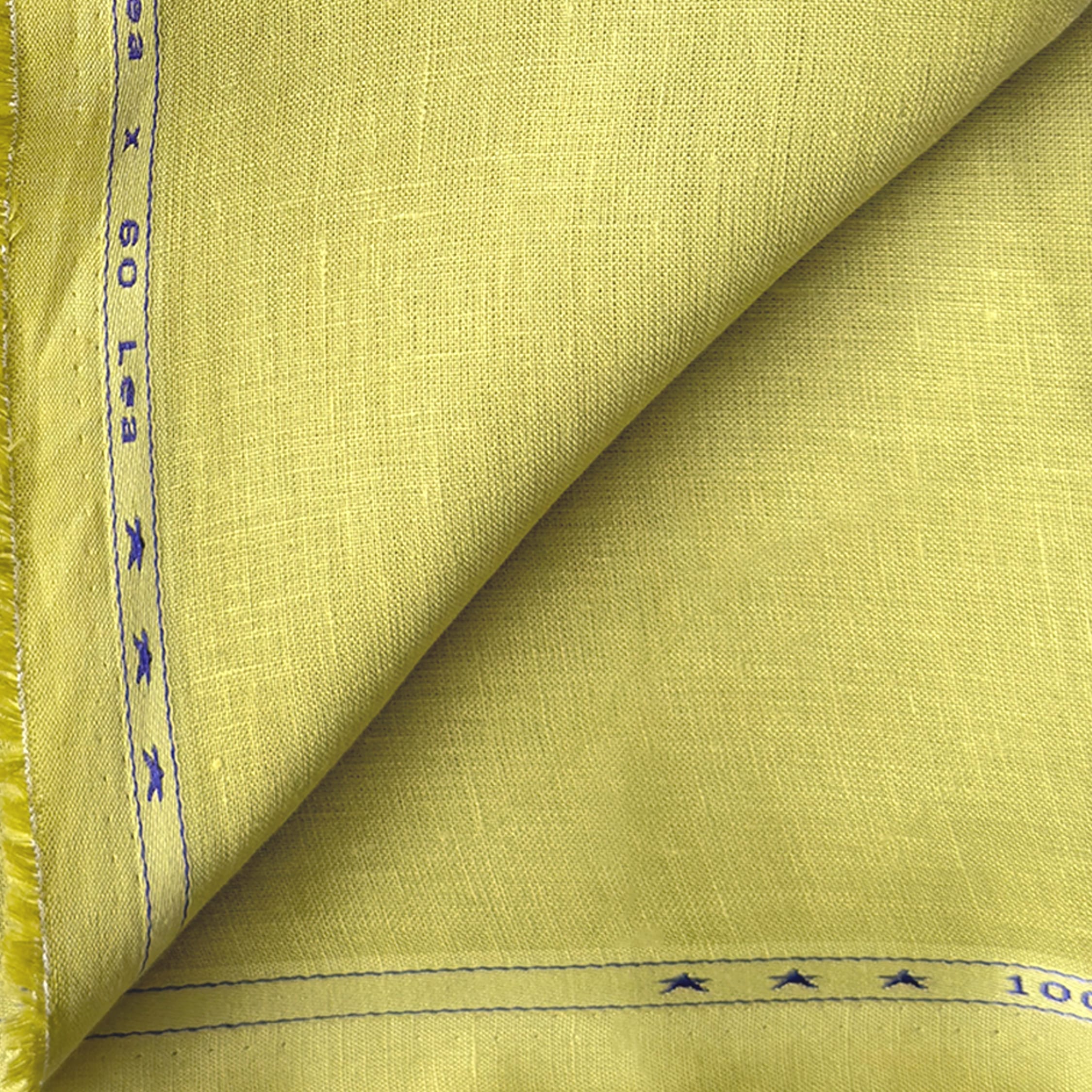 Premium Linen Fabric Fabric Muted Lime 60 Lea Linen Fabric