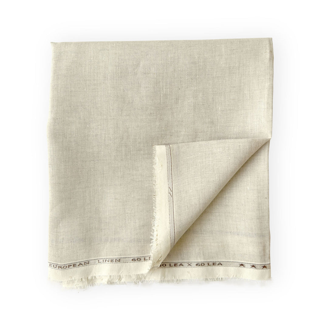 Premium Linen Fabric Fabric Natural Grey 60 LEA Linen Fabric