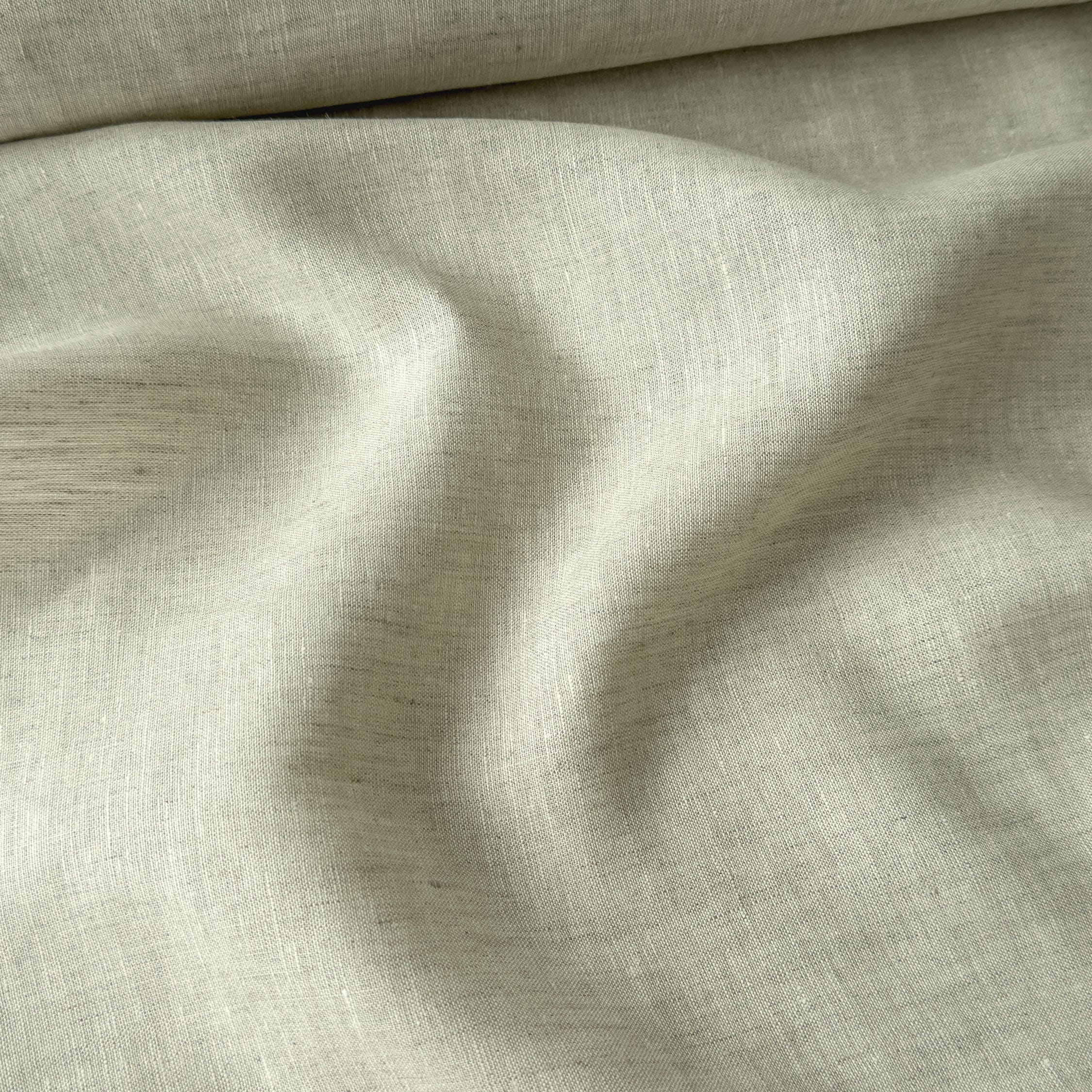 Premium Linen Fabric Fabric Natural Grey 60 LEA Linen Fabric