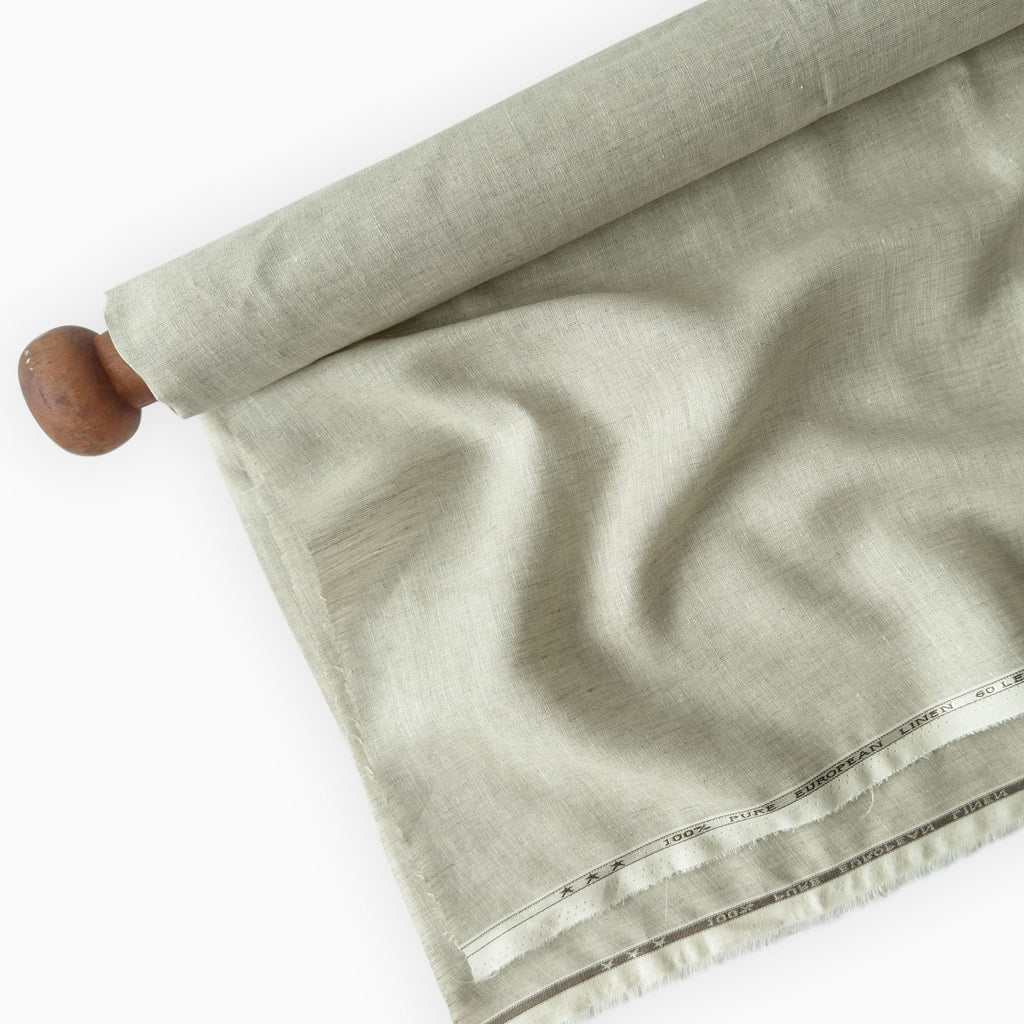 Premium Linen Fabric Fabric Natural Grey 60 LEA Linen Fabric