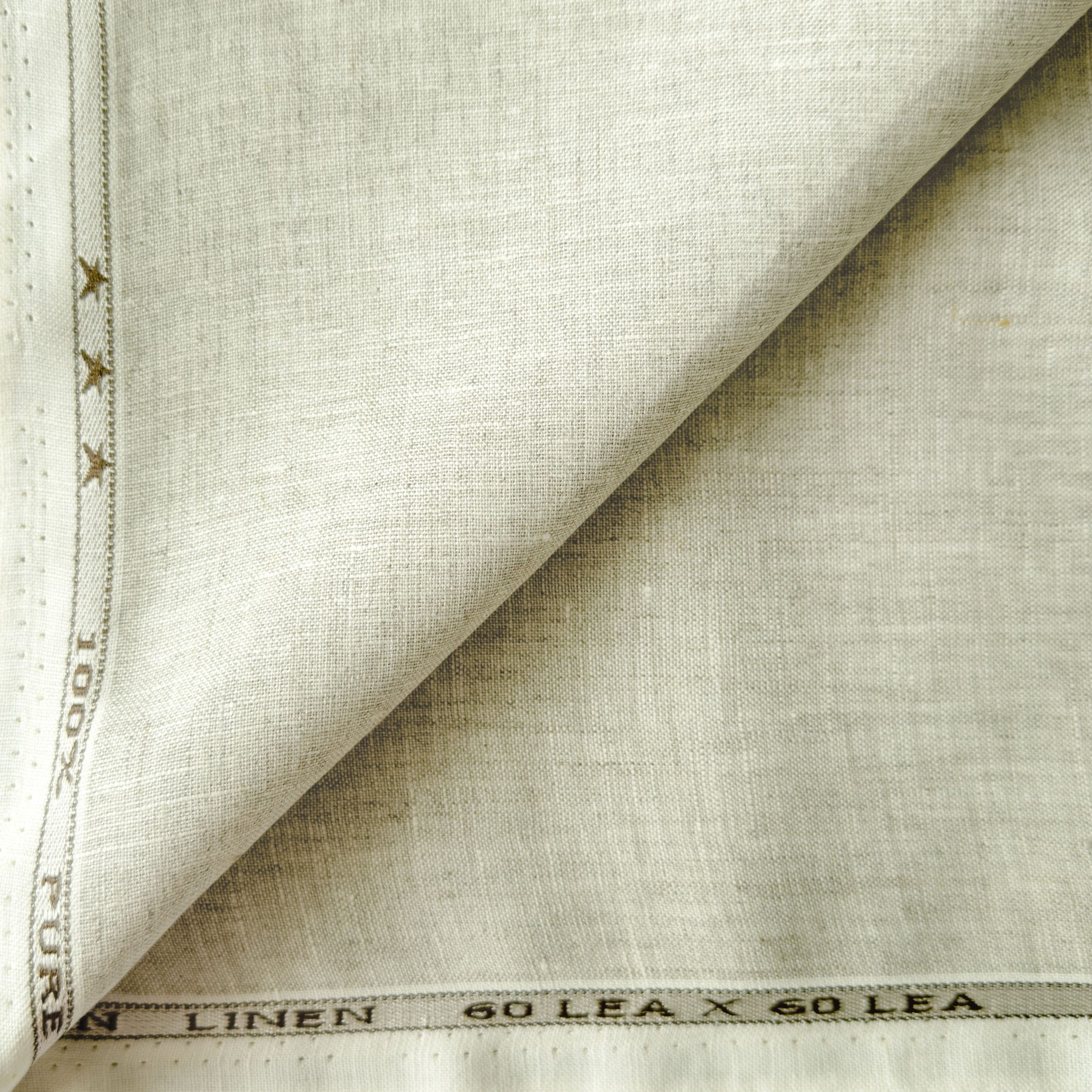 Premium Linen Fabric Fabric Natural Grey 60 LEA Linen Fabric