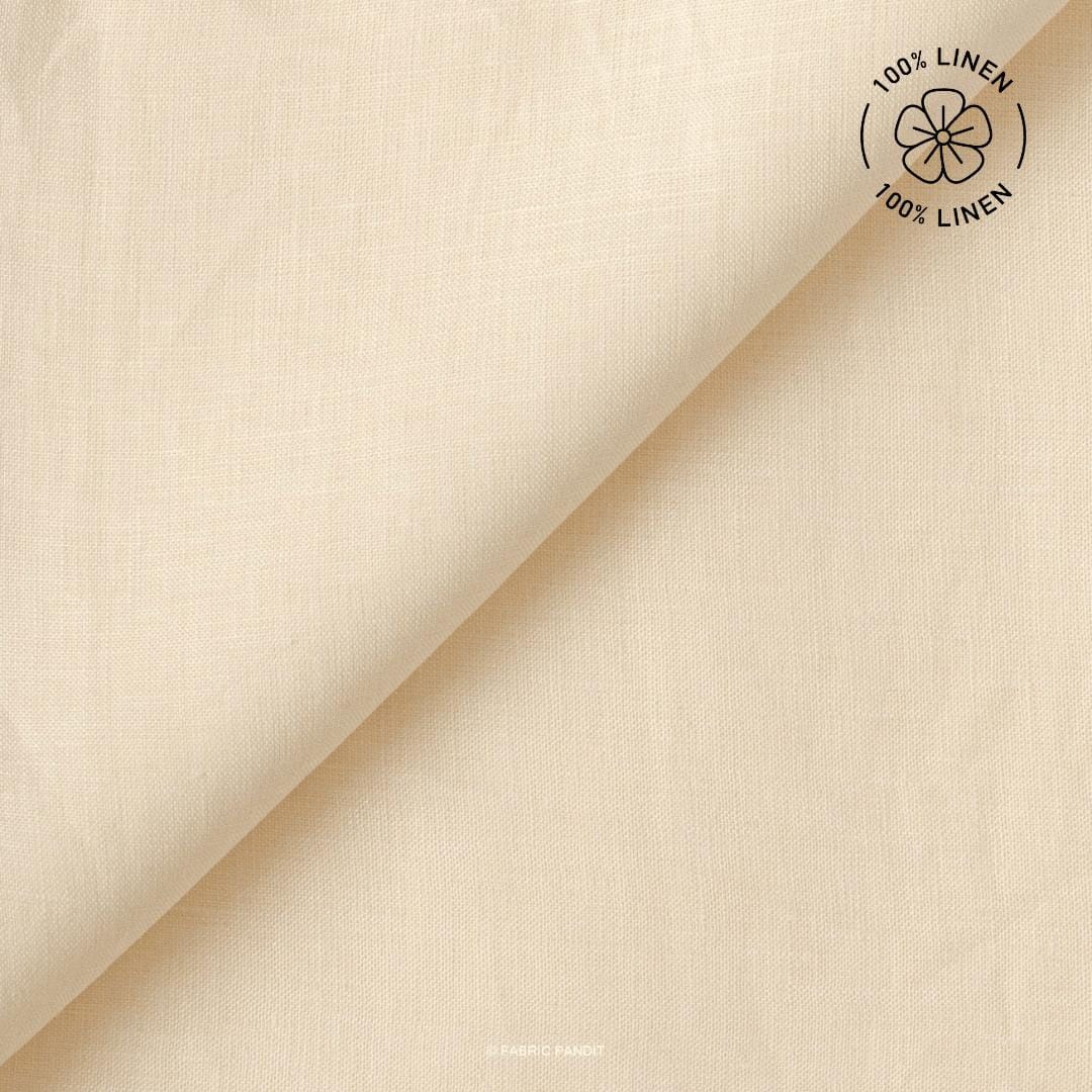 Premium Linen Fabric Fabric Off-White 60 LEA Linen Fabric