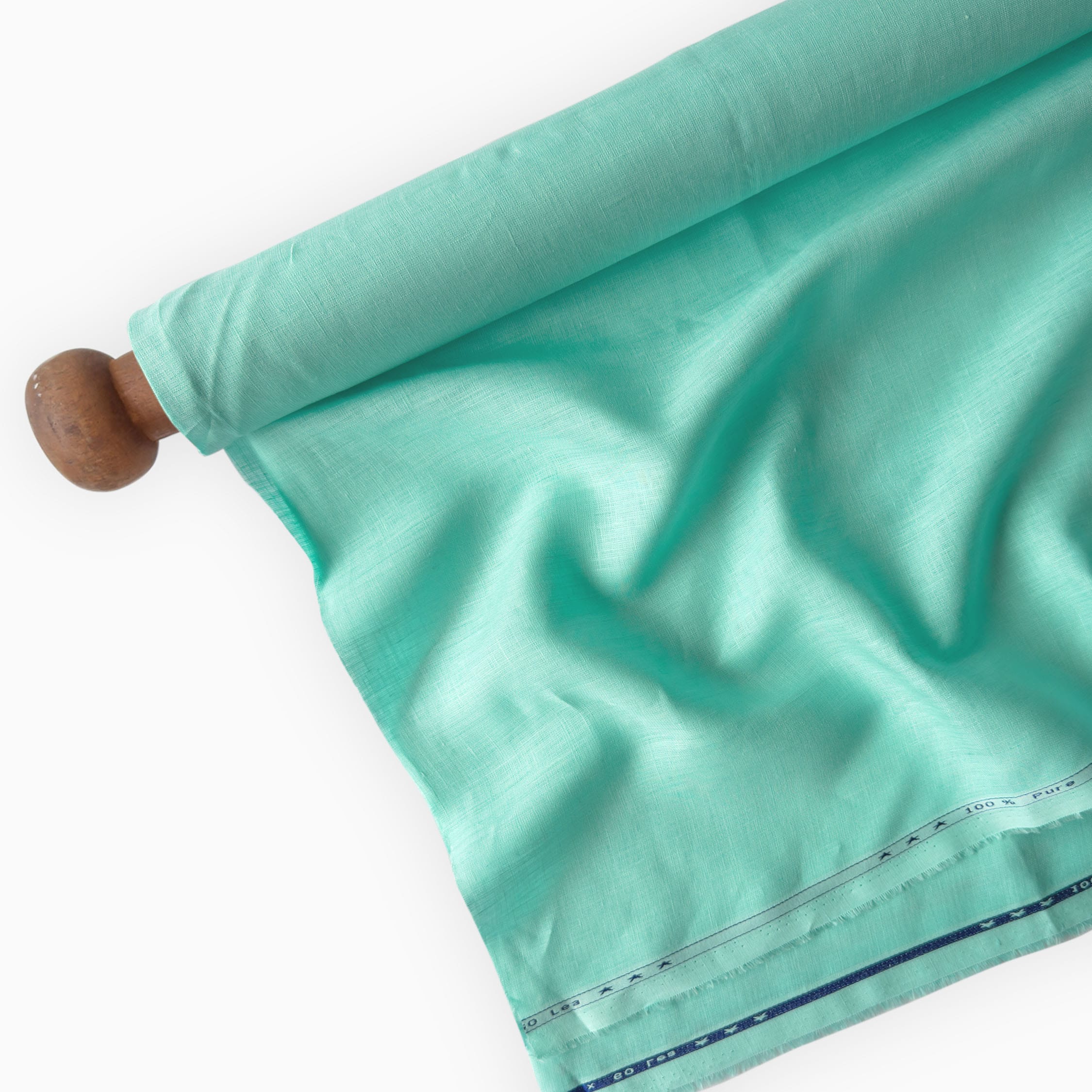 Premium Linen Fabric Fabric Pale Turquoise 60 LEA Linen Fabric