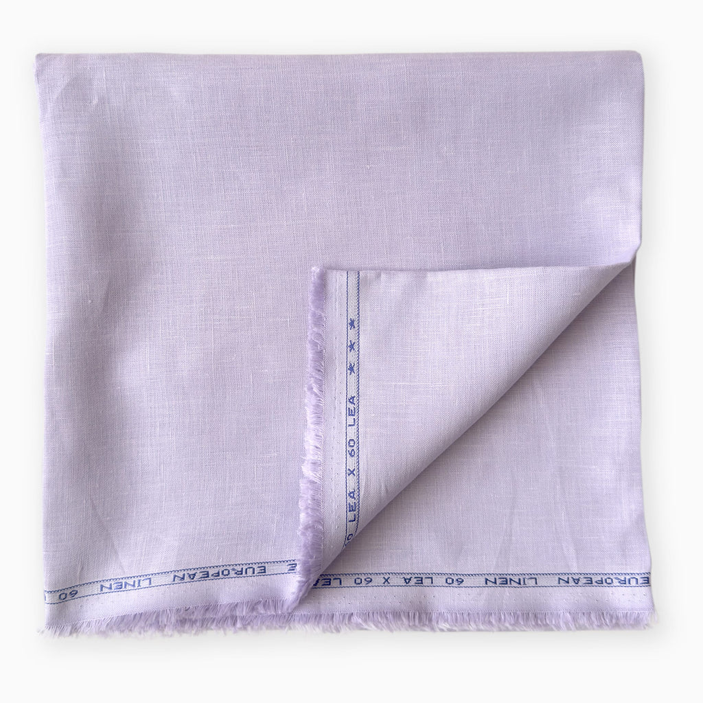 Premium Linen Fabric Fabric Pastel Lilac 60 Lea Linen Fabric