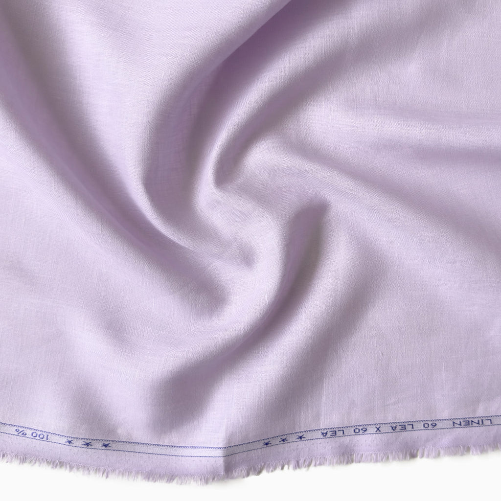 Premium Linen Fabric Fabric Pastel Lilac 60 Lea Linen Fabric