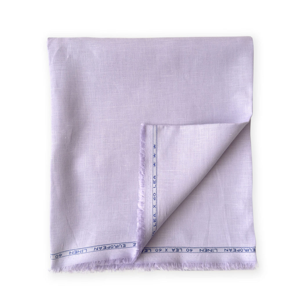 Premium Linen Fabric Fabric Pastel Lilac 60 LEA Linen Fabric