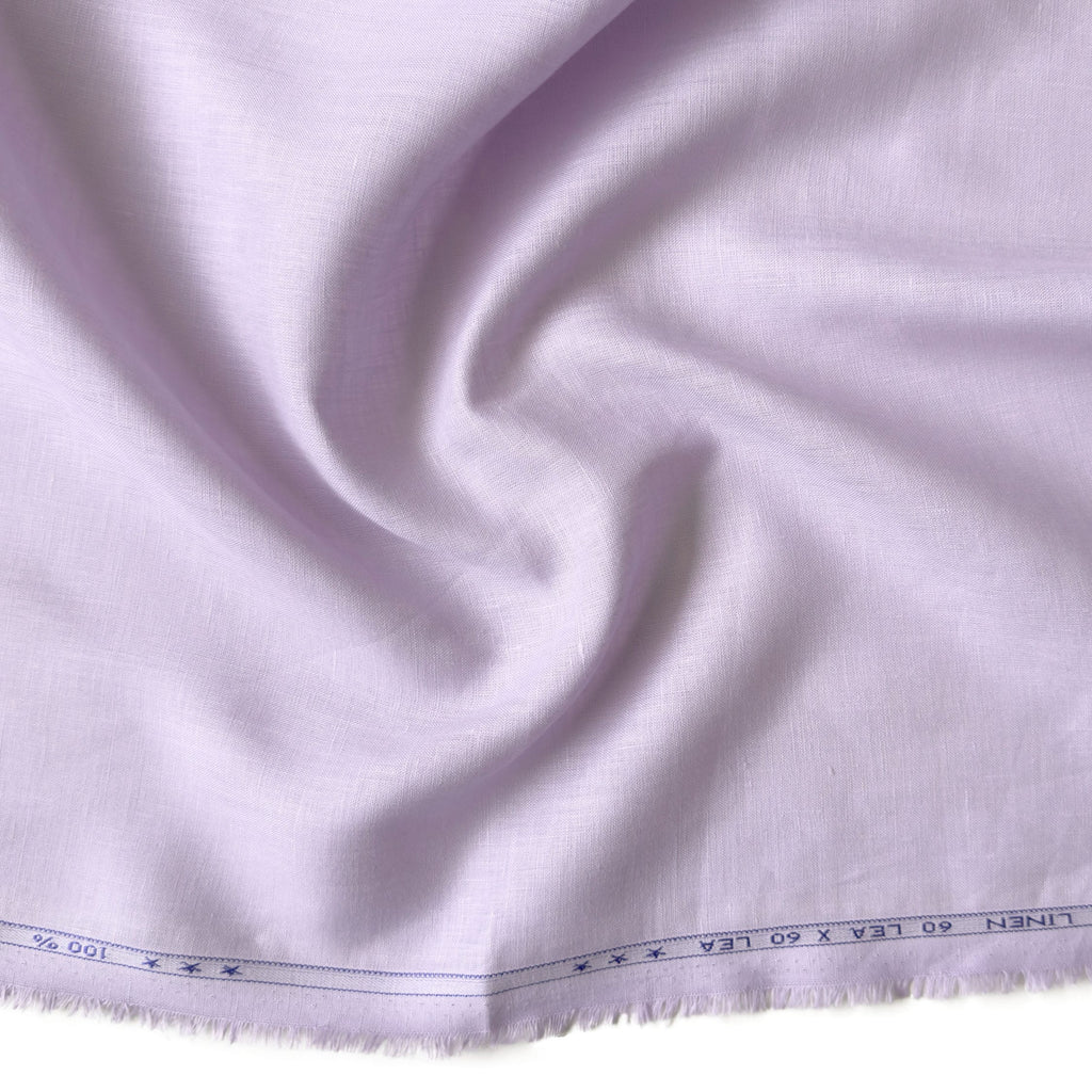 Premium Linen Fabric Fabric Pastel Lilac 60 LEA Linen Fabric