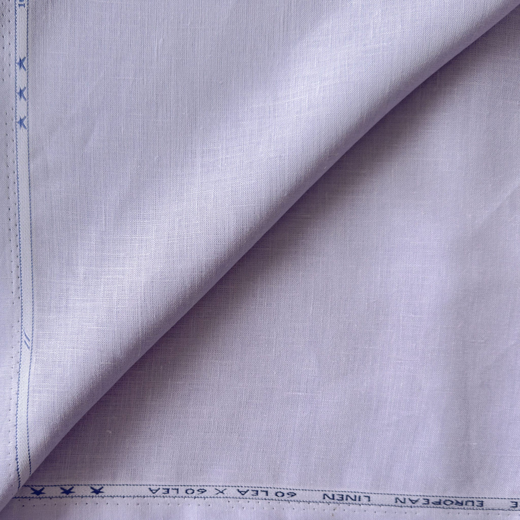 Premium Linen Fabric Fabric Pastel Lilac 60 LEA Linen Fabric