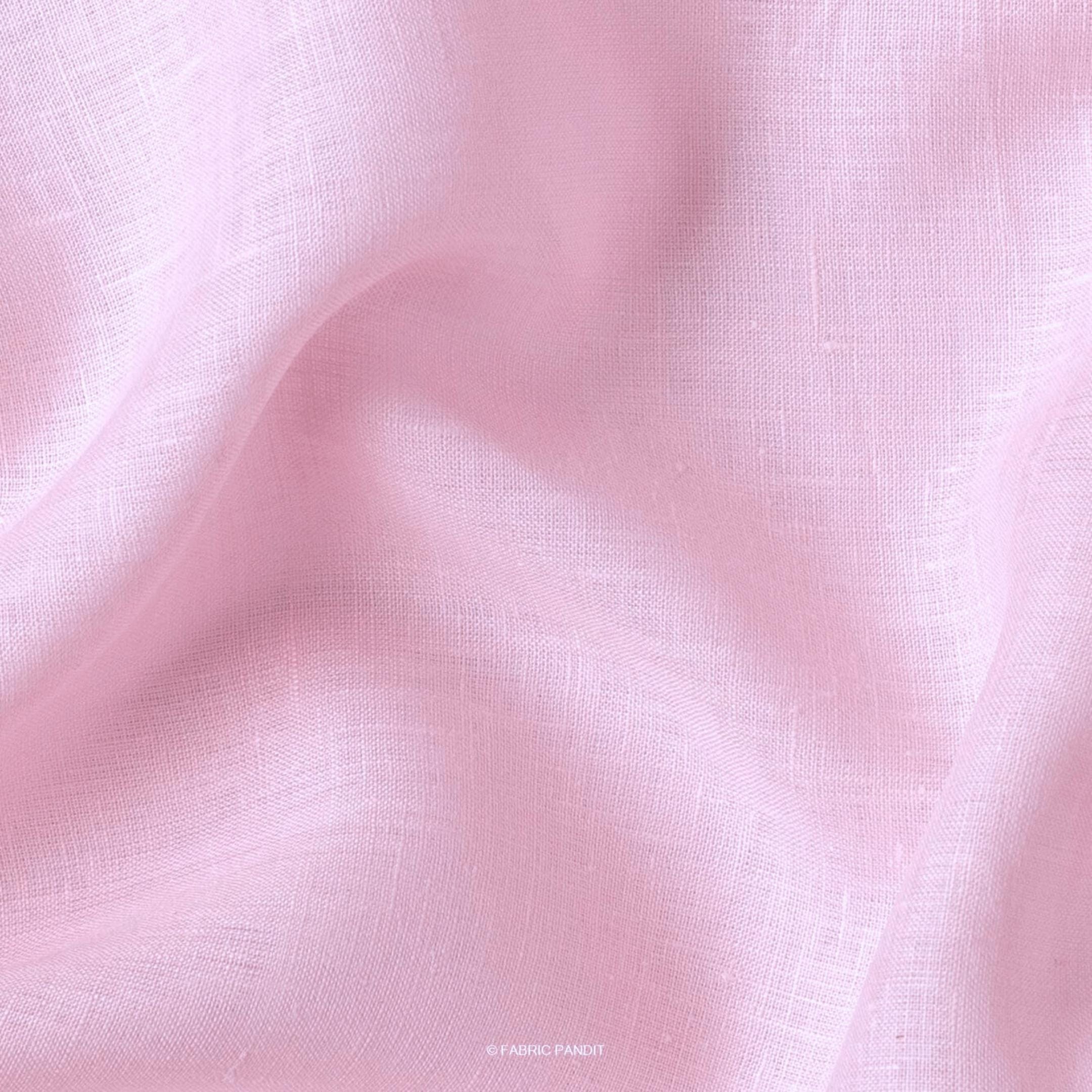 Premium Linen Fabric Fabric Pastel Pink 60 LEA Linen Fabric