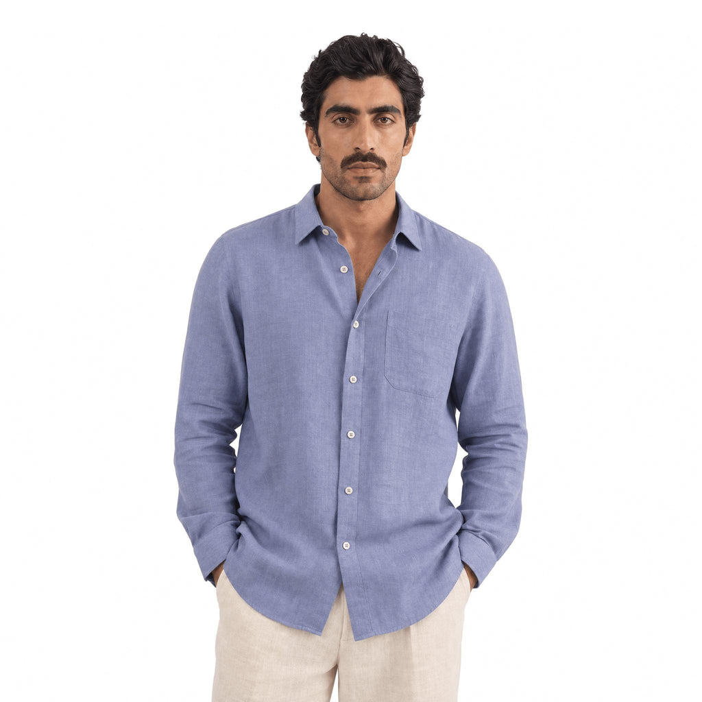 Premium Linen Fabric Fabric Persian Violet 60 LEA Linen Fabric