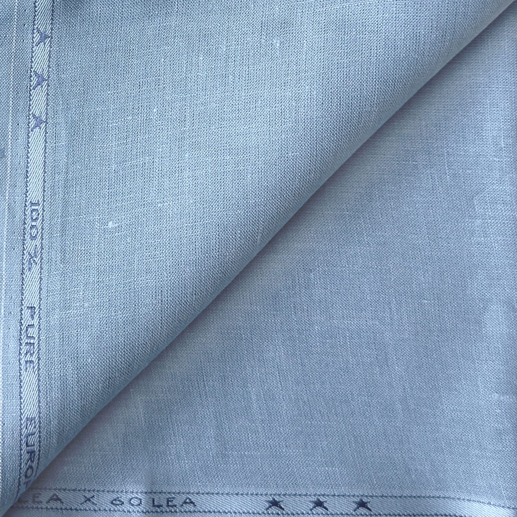 Premium Linen Fabric Fabric Placid Blue 60 Lea Linen Fabric