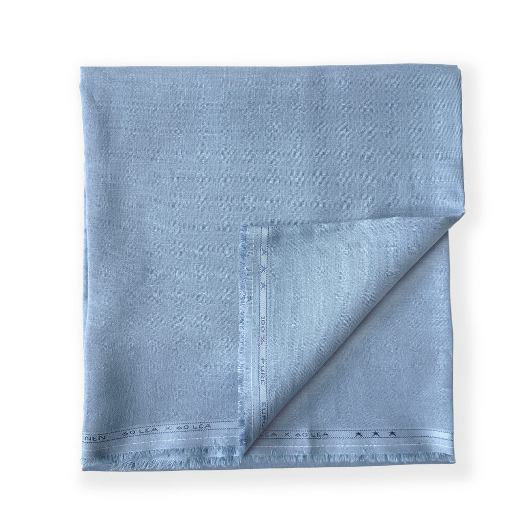 Premium Linen Fabric Fabric Placid Blue 60 Lea Linen Fabric