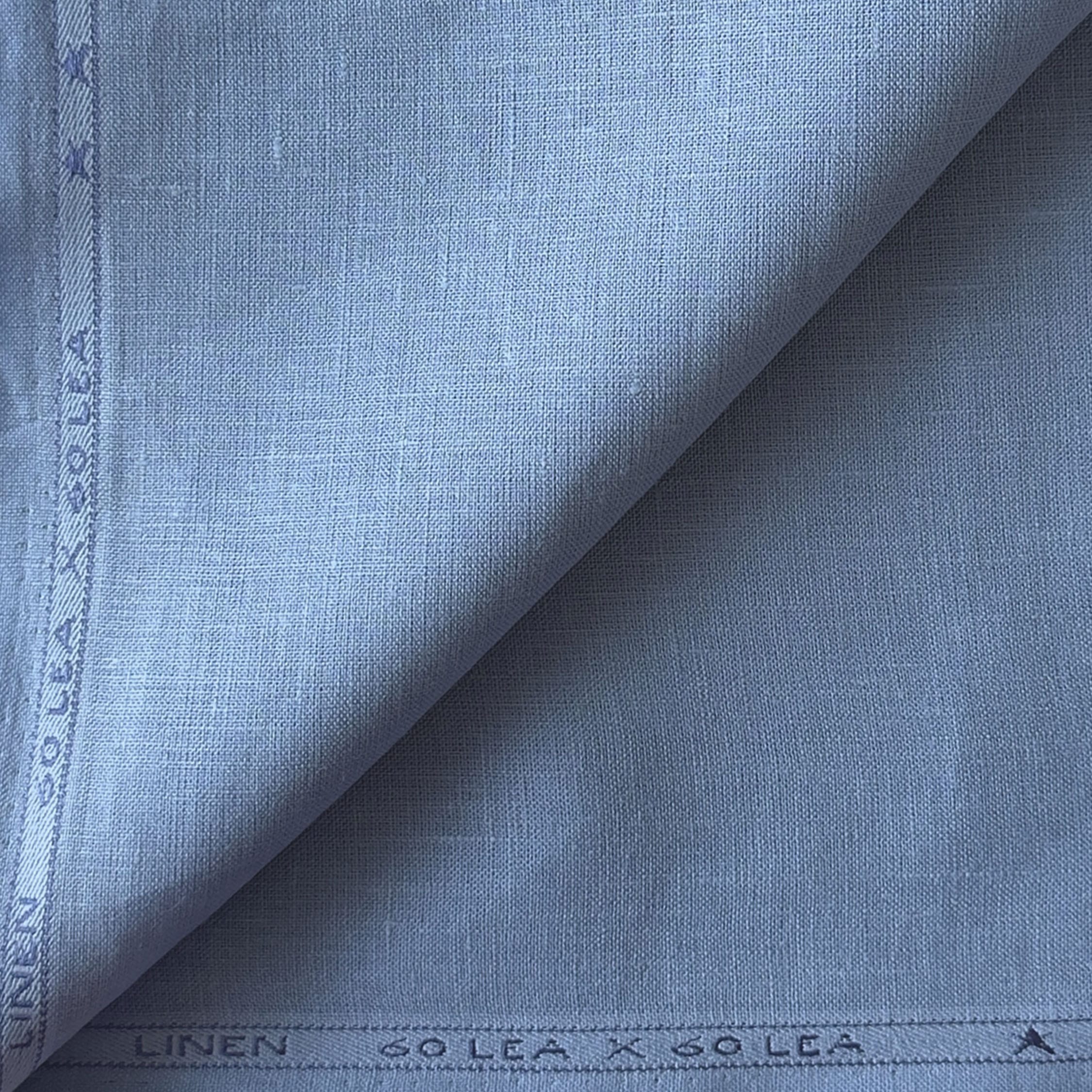 Premium Linen Fabric Fabric Placid Blue 60 LEA Linen Fabric