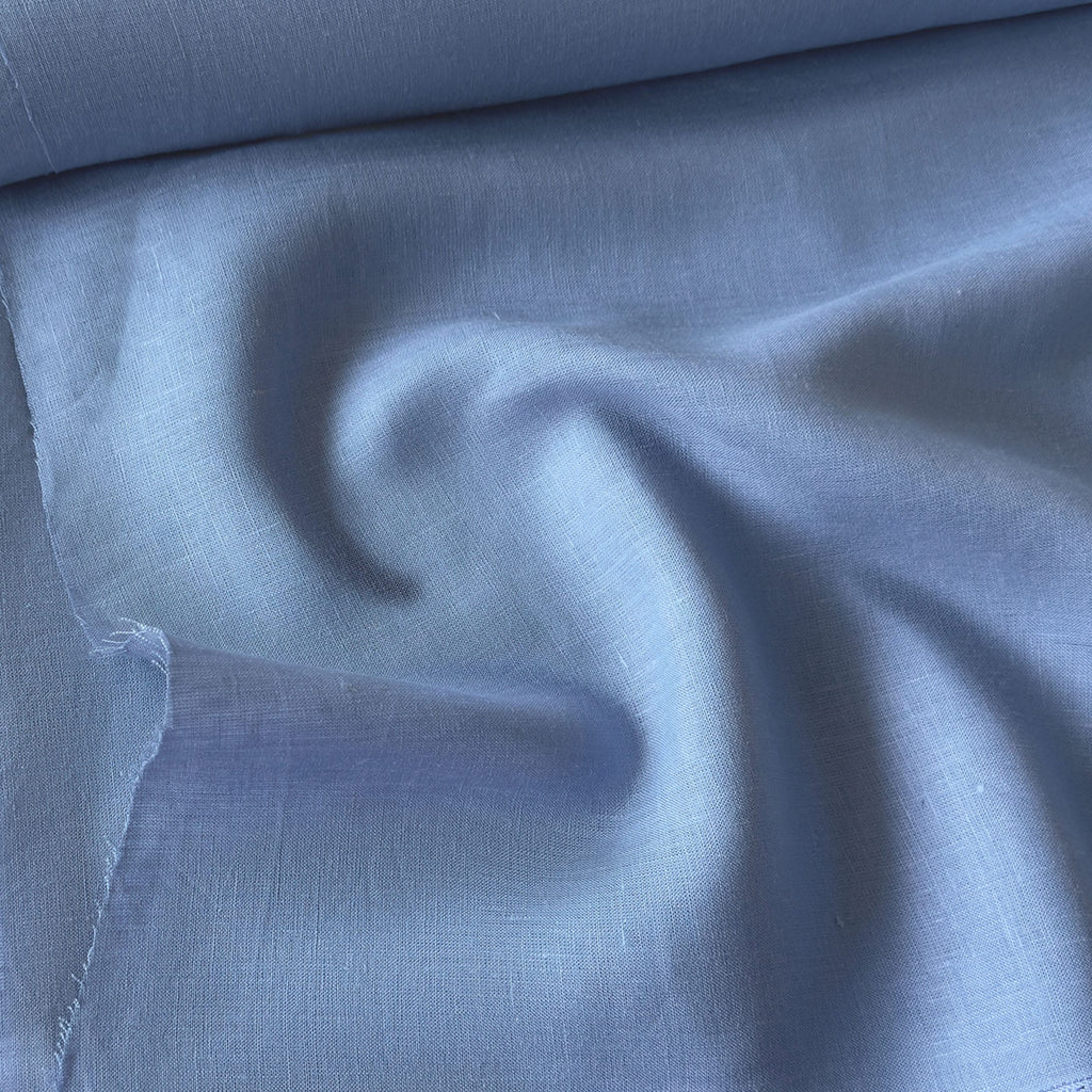 Premium Linen Fabric Fabric Placid Blue 60 LEA Linen Fabric