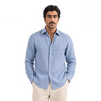 Premium Linen Fabric Fabric Placid Blue 60 LEA Linen Fabric