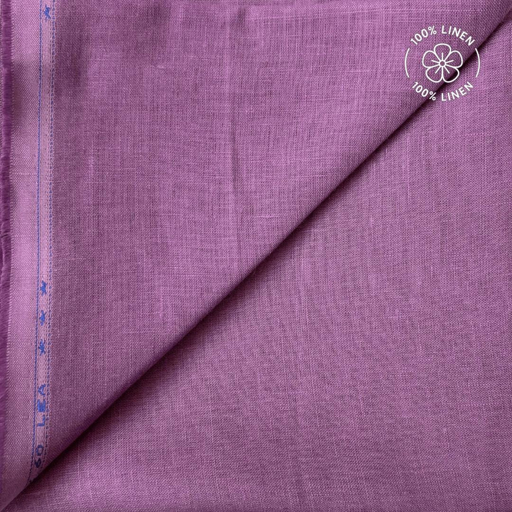 Premium Linen Fabric Fabric Plum 60 LEA Linen Fabric