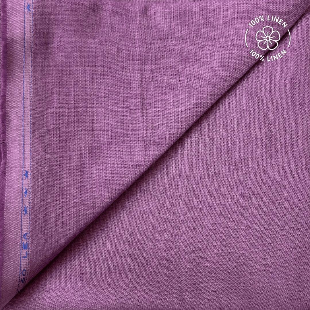 Premium Linen Fabric Fabric Plum 60 LEA Linen Fabric